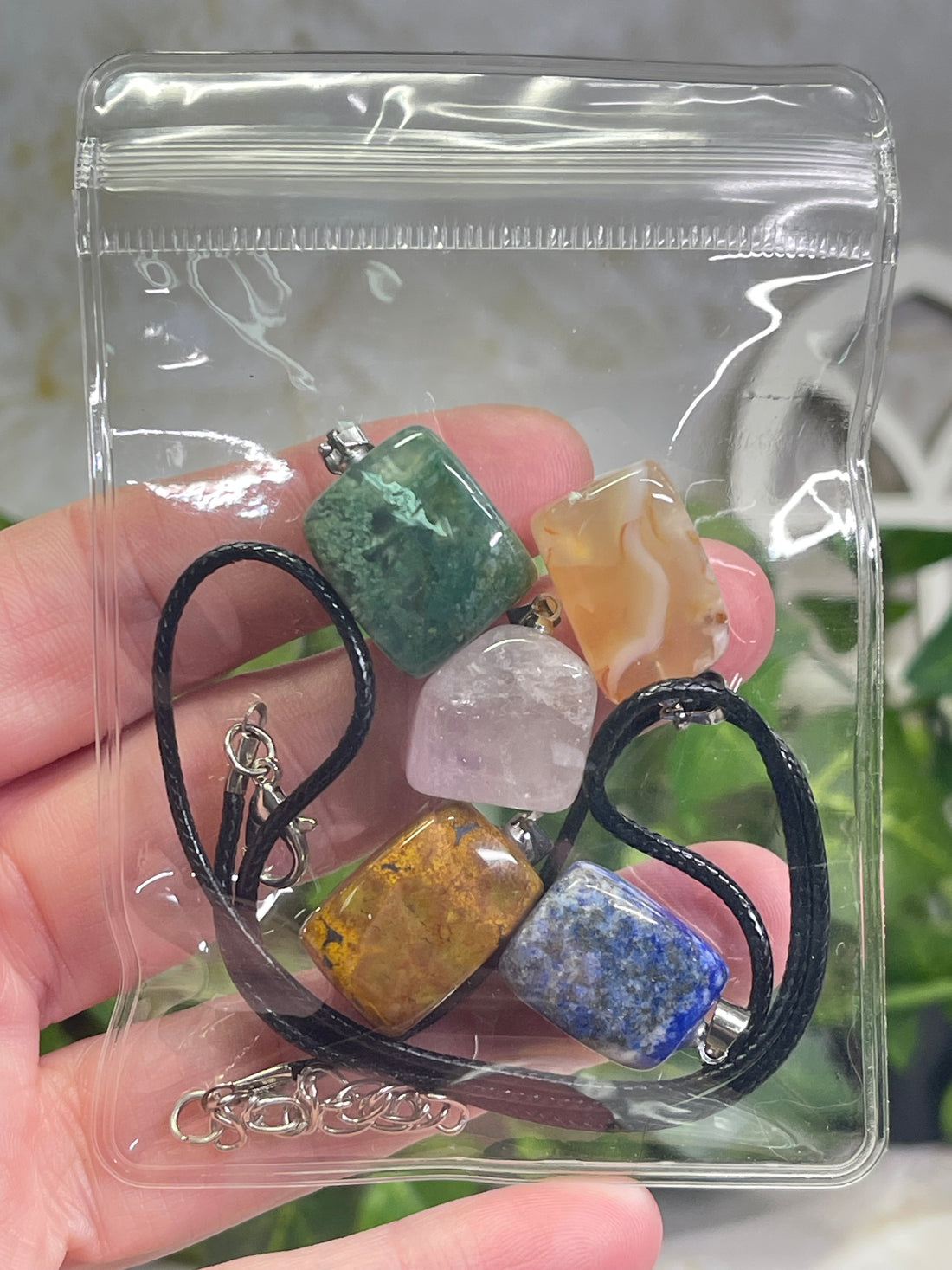 Mixed Tumble Stone Pendant Bundle