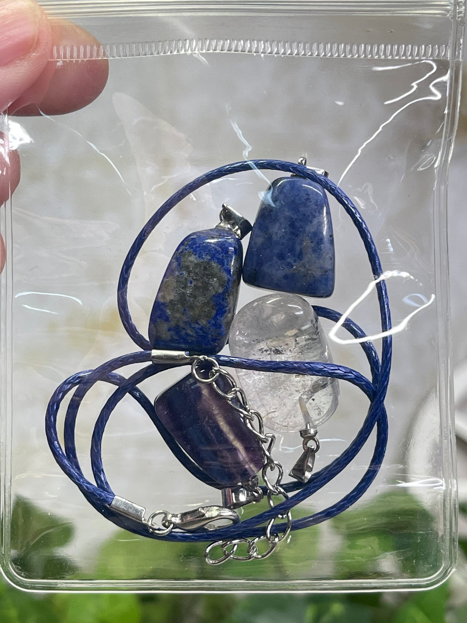 Blue Vibes - Tumble Stone Pendant Bundle
