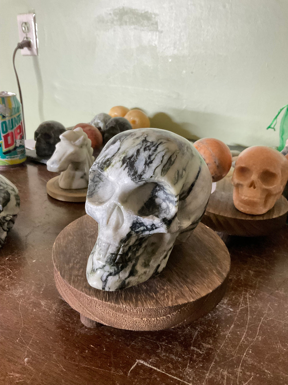 Giant Picasso Jasper Alien Skull