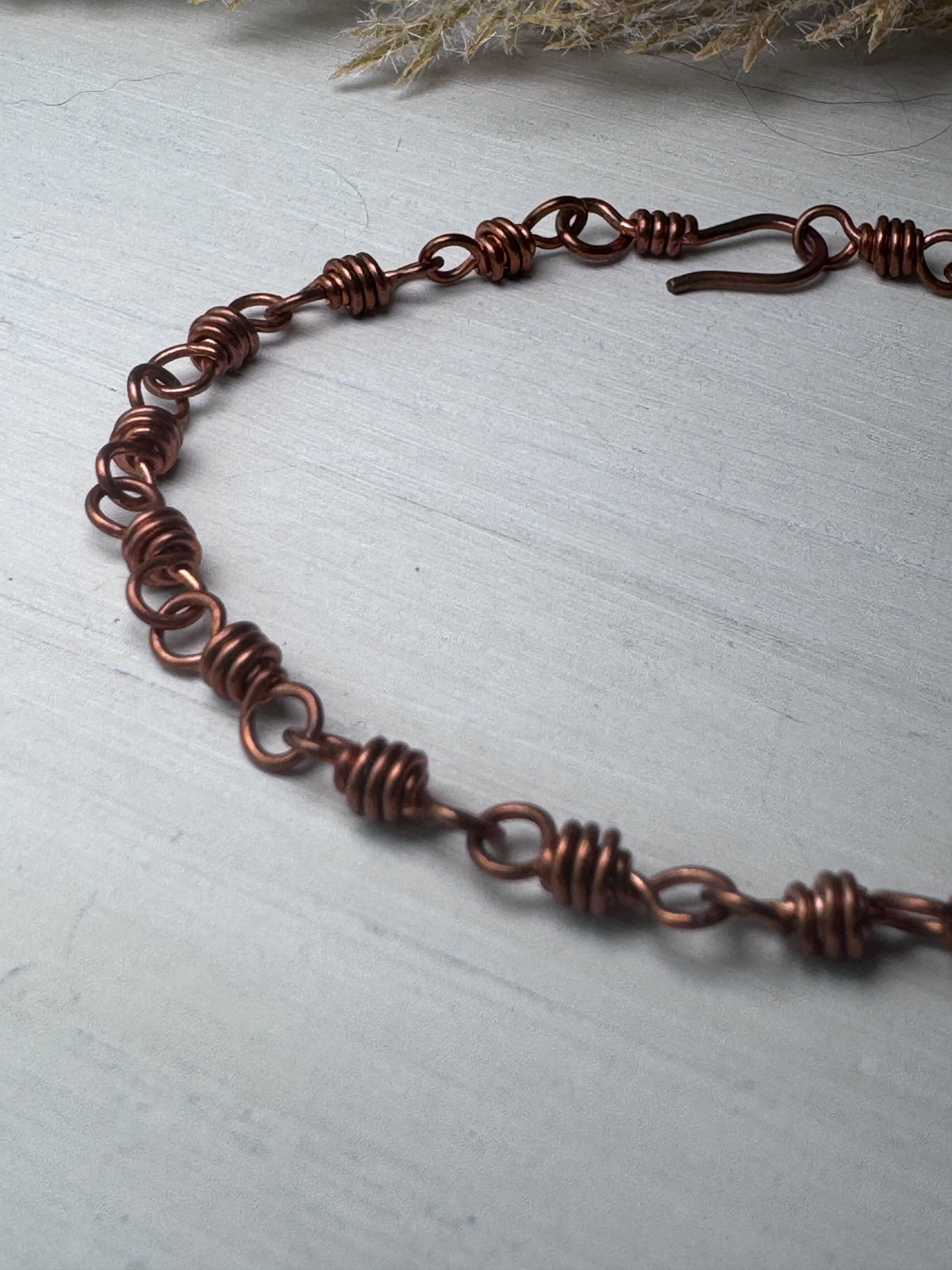 Copper Twisted Link Bracelet