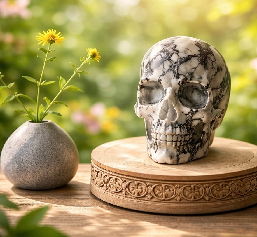 Giant Picasso Jasper Alien Skull