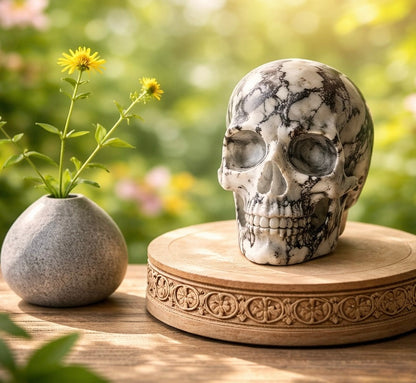 Giant Picasso Jasper Alien Skull
