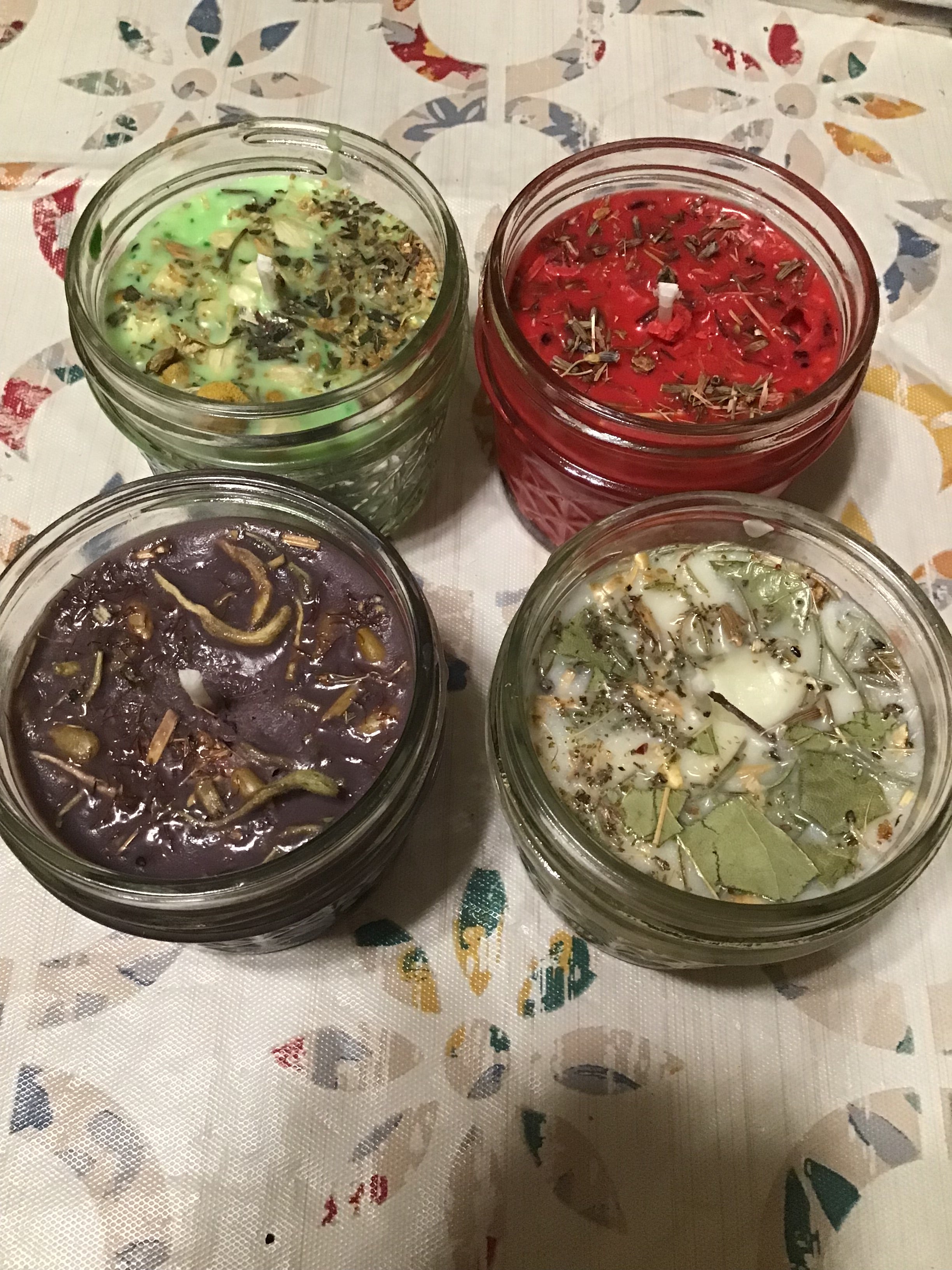 Handcrafted Wheel of the Year Candle Set 4 oz Jar candles