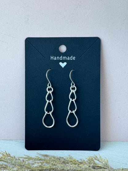 Silver Handmade Dangling Earrings