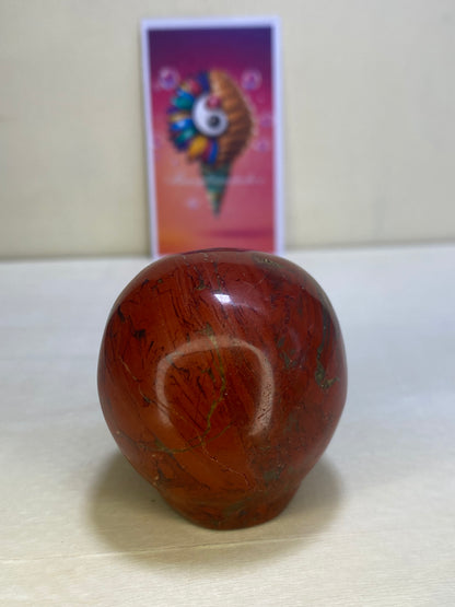 Red Jasper Alien Head