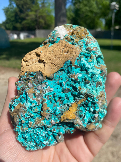 Chrysocolla on Quartz