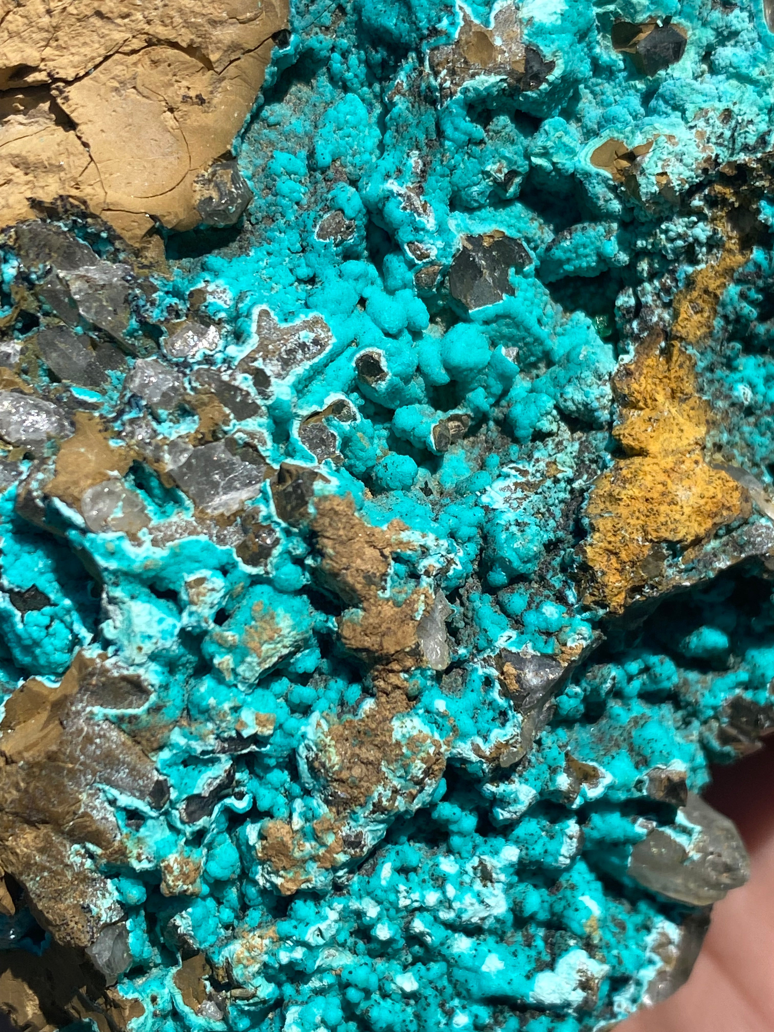 Chrysocolla on Quartz