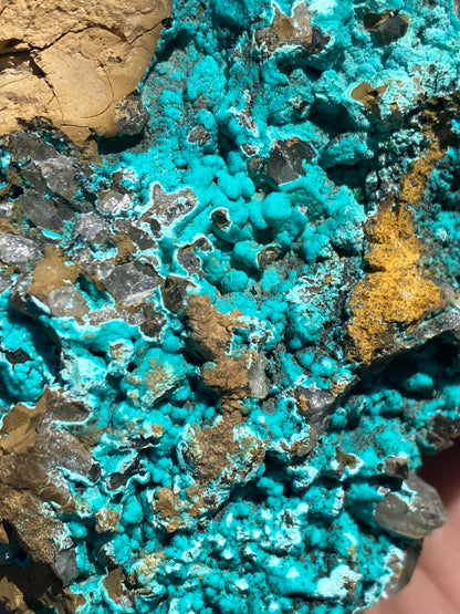 Chrysocolla on Quartz