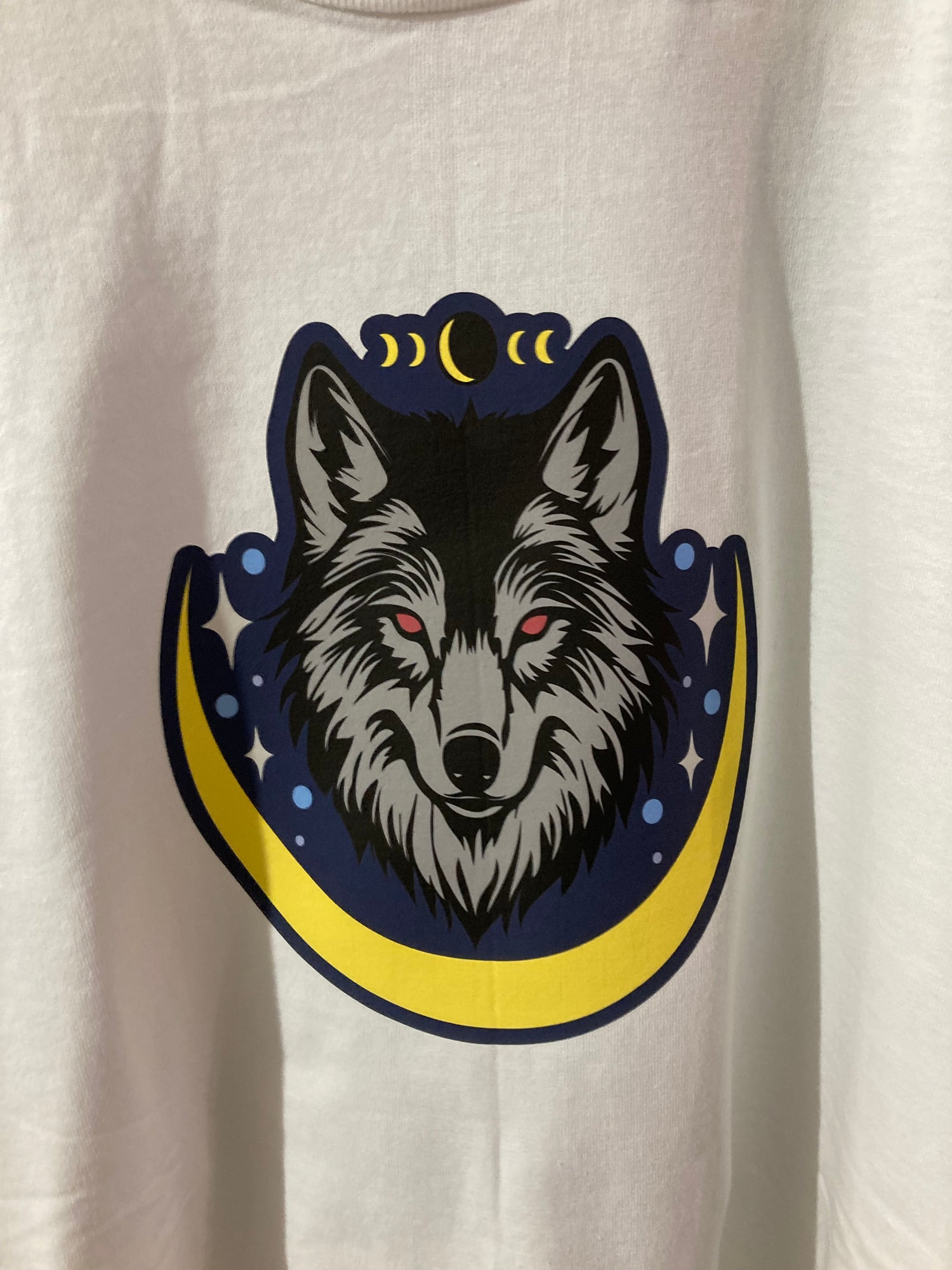 Handmade Mystical Wolf Large T-Shirt