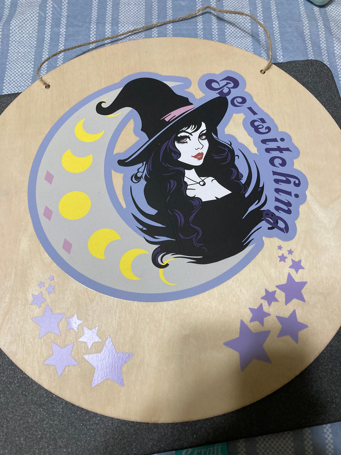 Handcrafted Be-Witching Sign