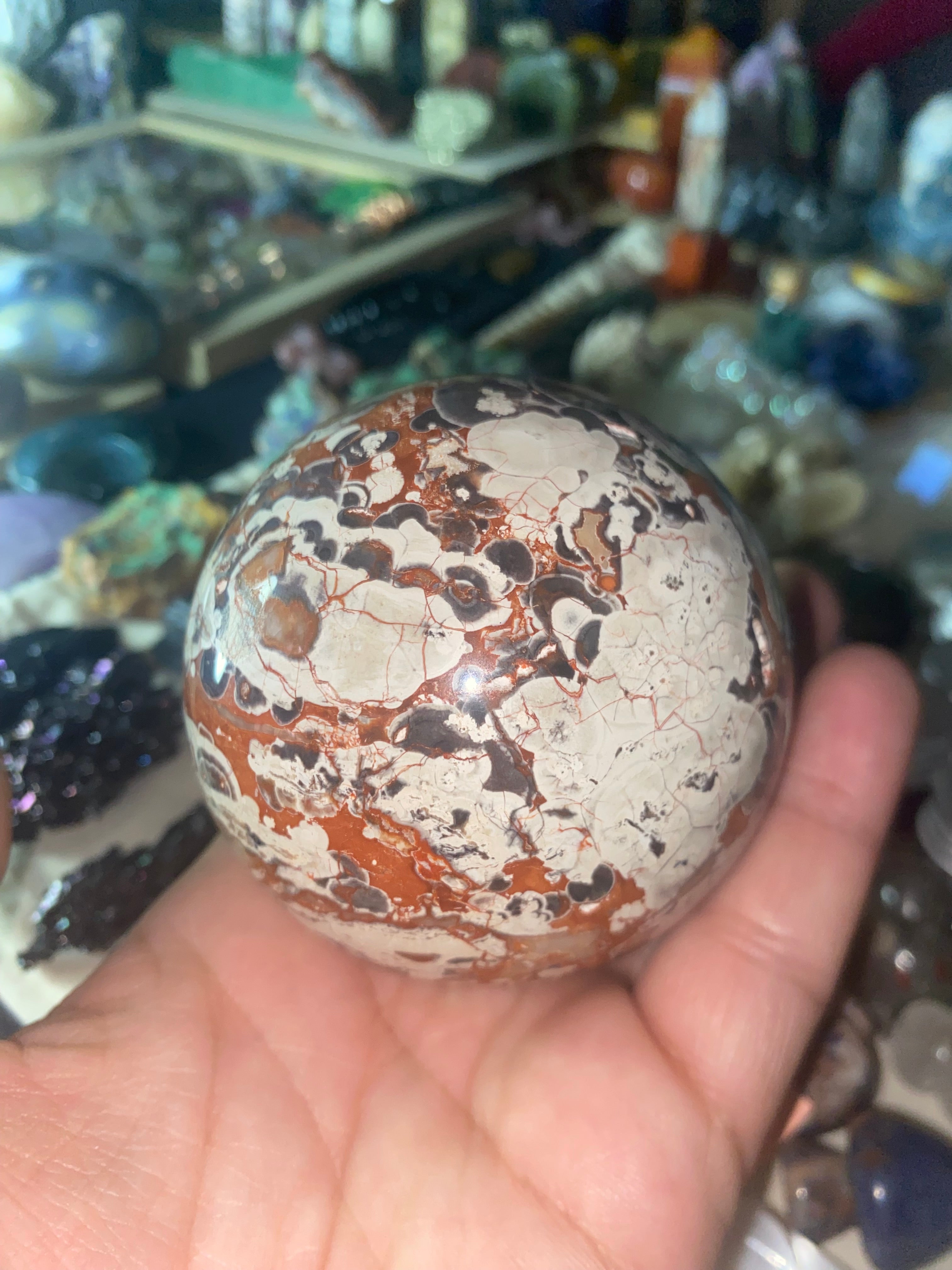 Money Agate Sphere