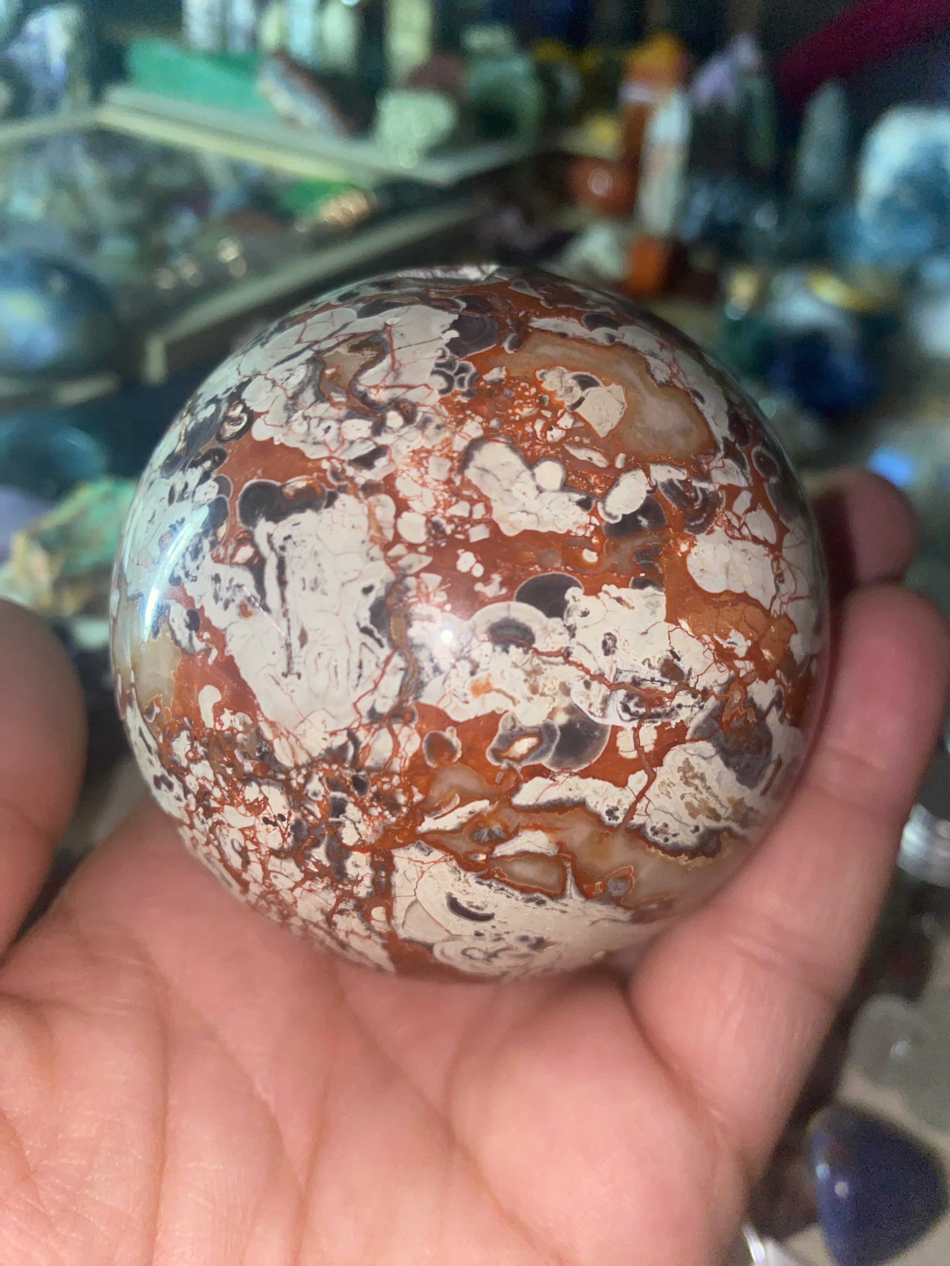 Money Agate Sphere
