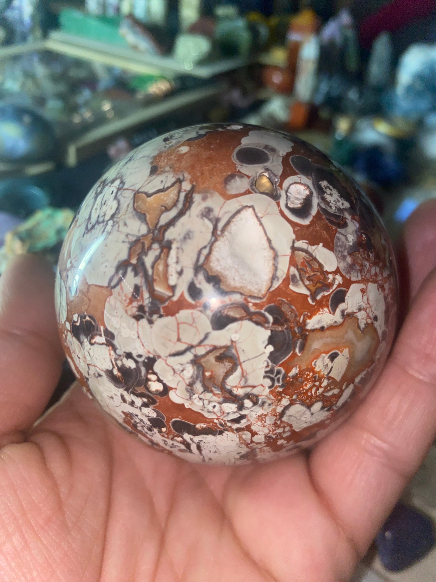Money Agate Sphere