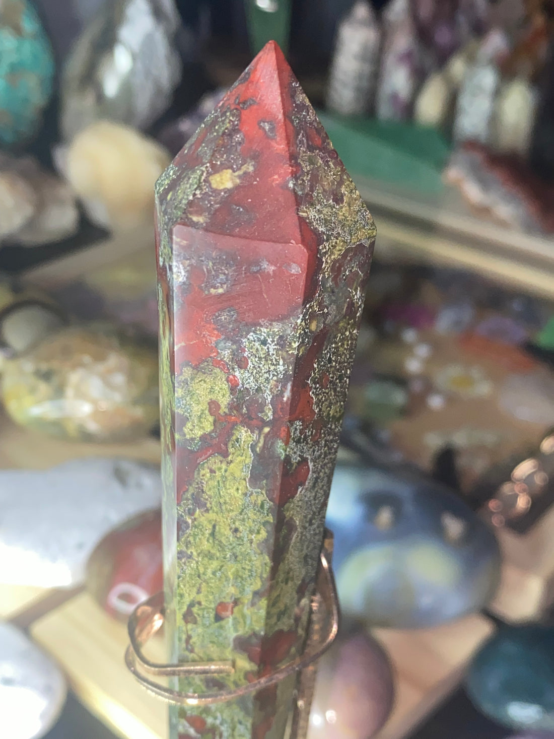 Dragons Blood With Rose Gold Zodiac Stand