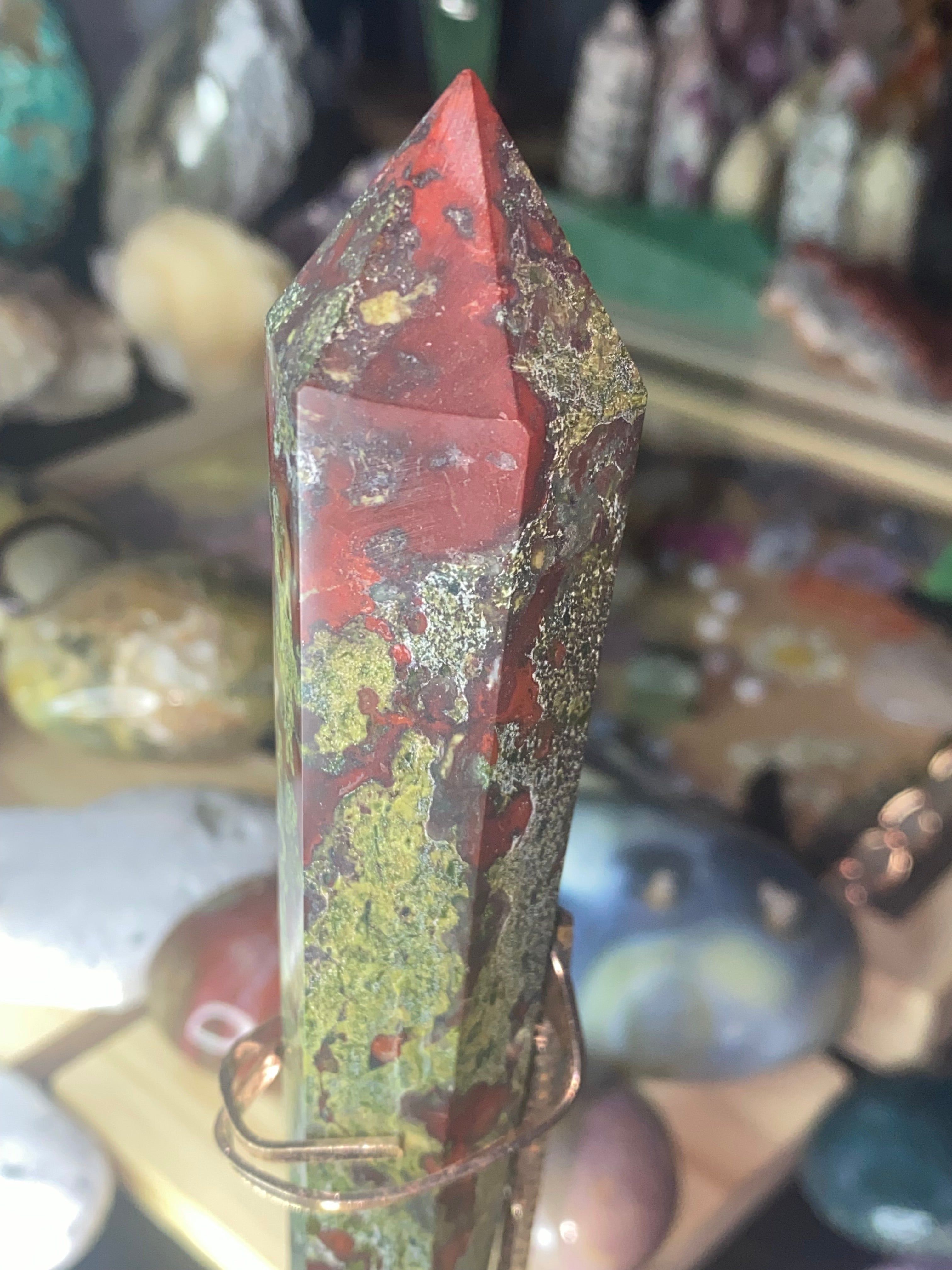Dragons Blood With Rose Gold Zodiac Stand
