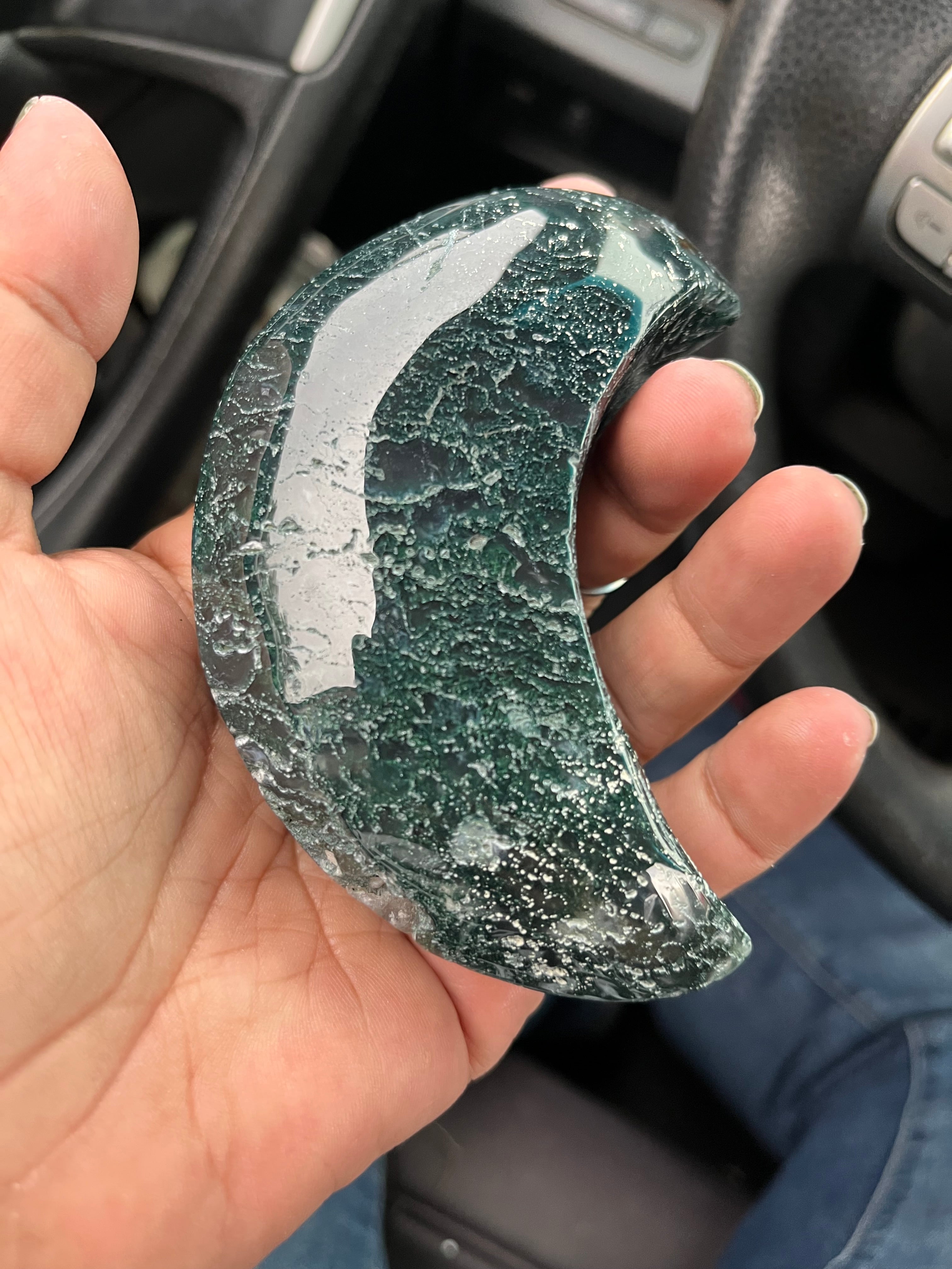 Moss Agate Moon