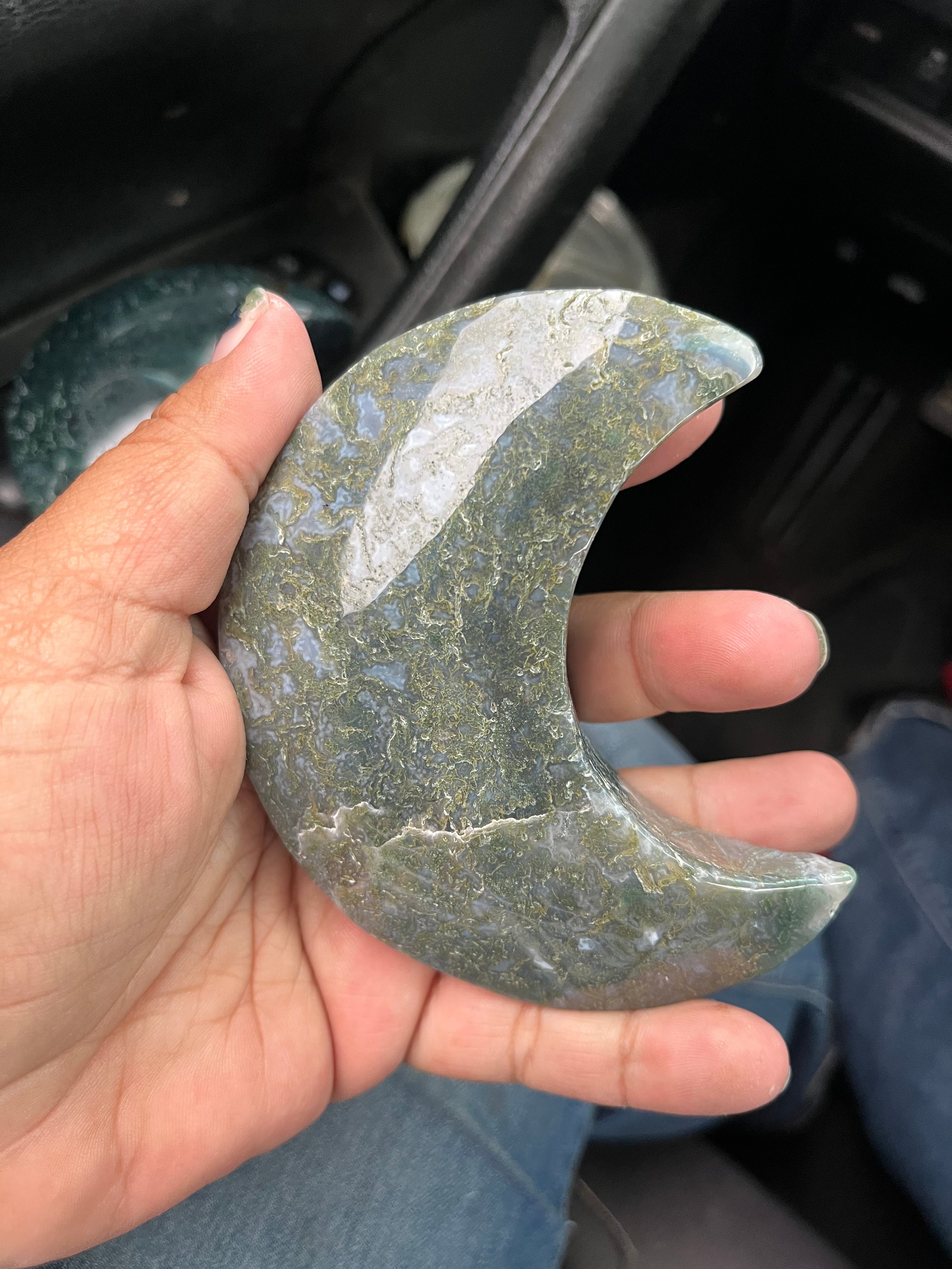 Moss Agate Moon