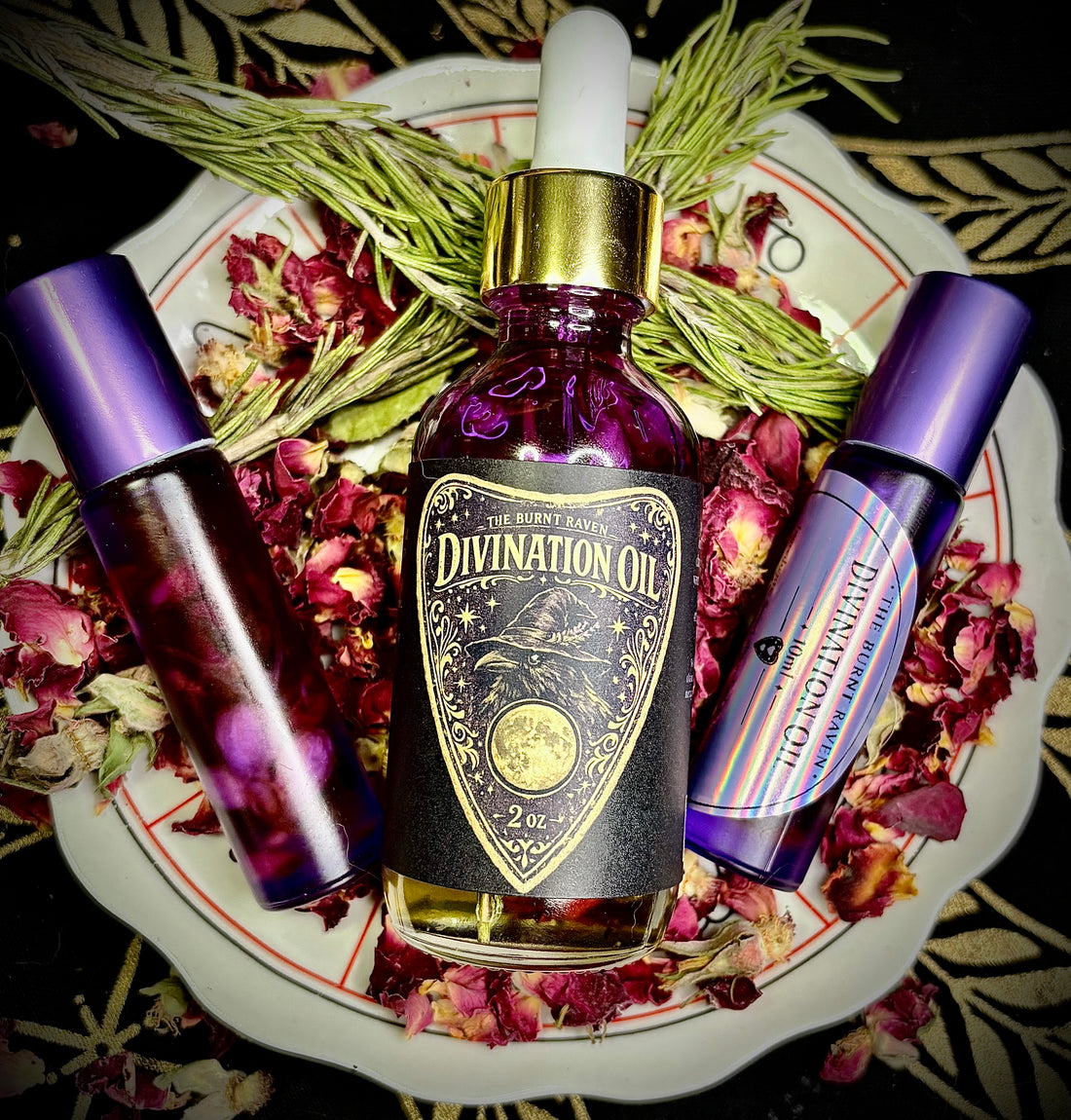 The Burnt Raven Divination Oil Roller – 10 ml