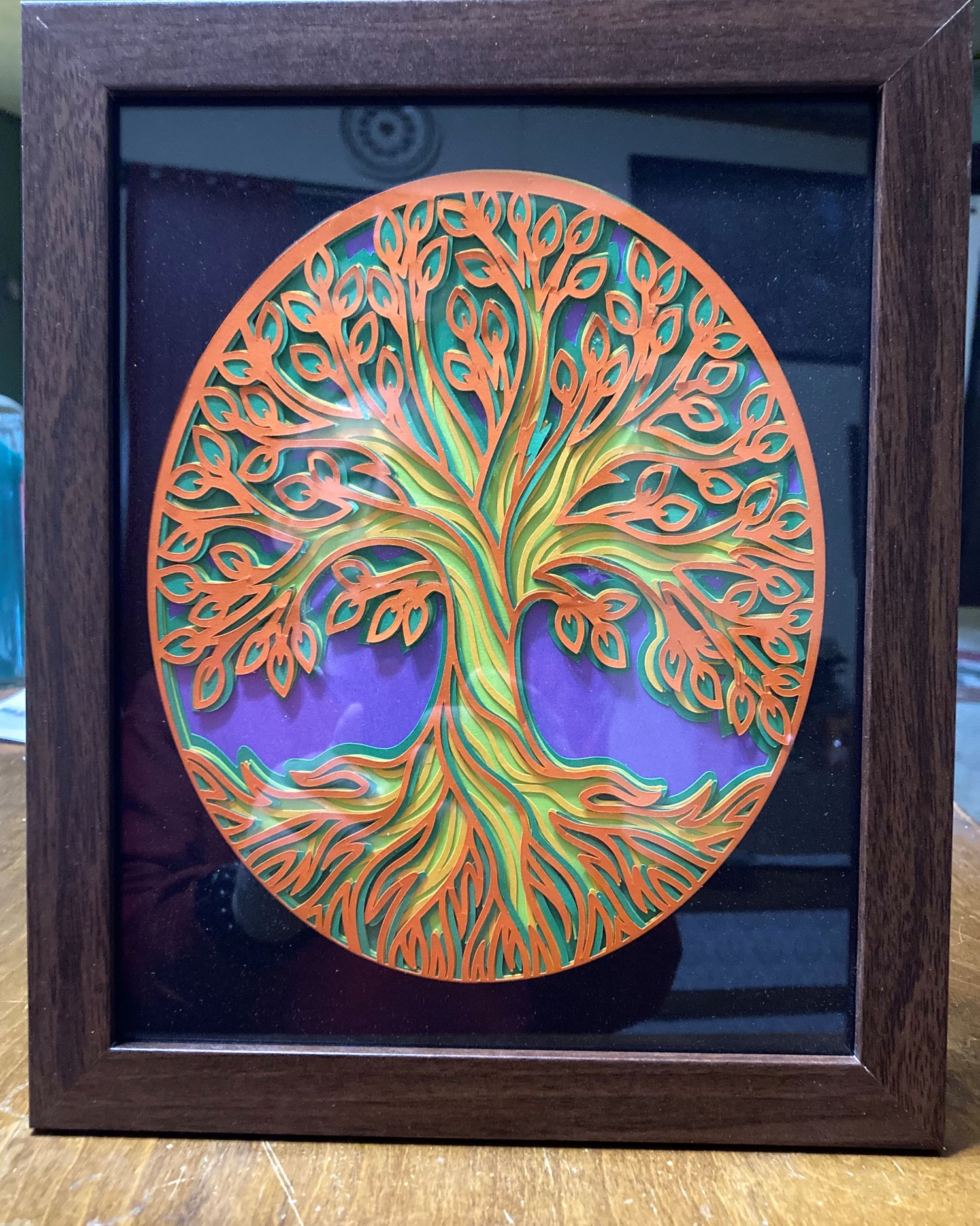 Handcrafted Celtic Tree of Life Picture &amp; Frame