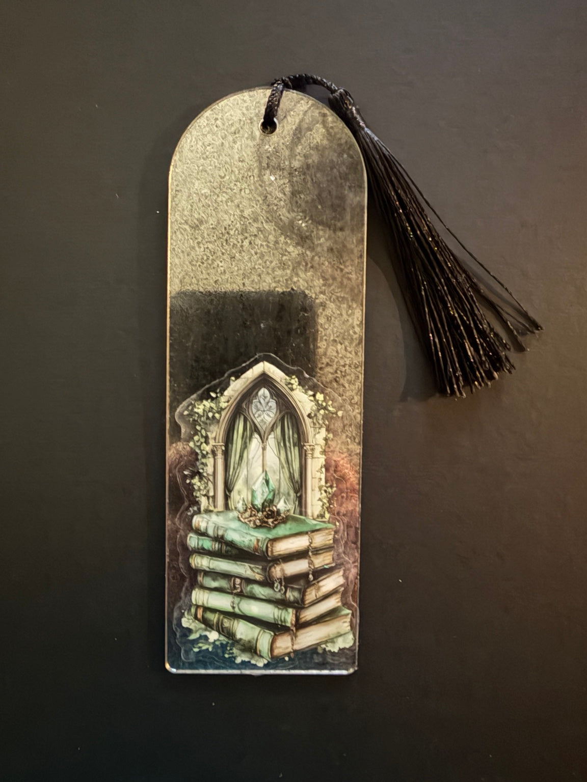 Mercury Glass Inspired Book Marks