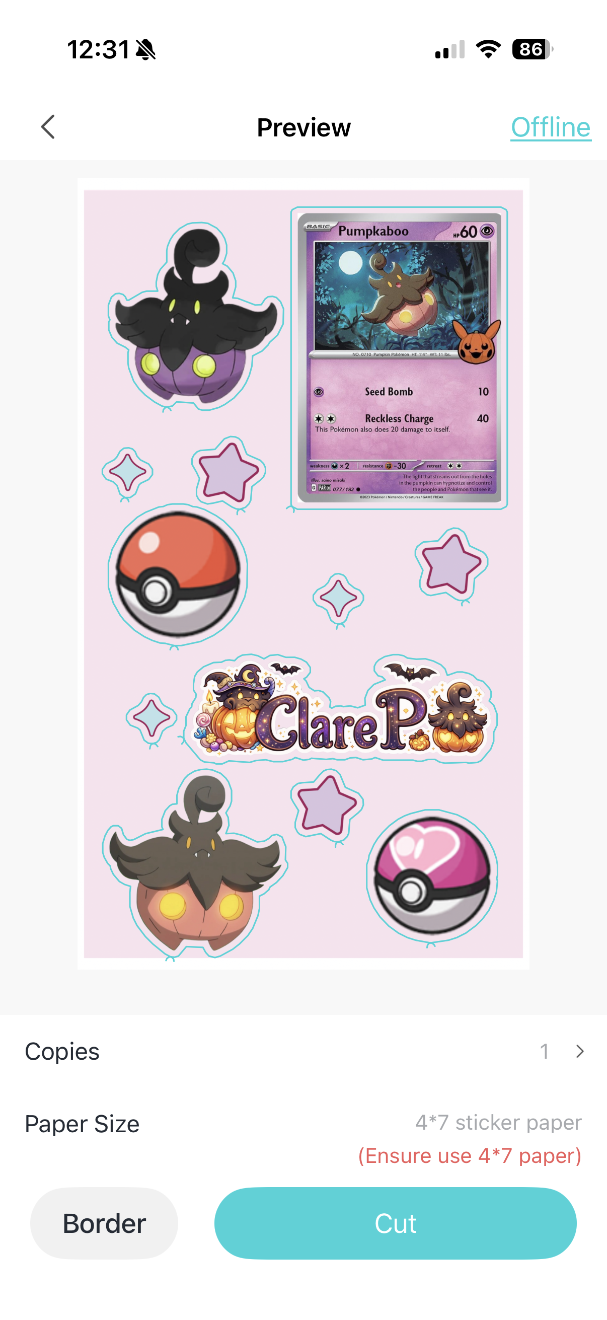 Enchanted sticker sheets
