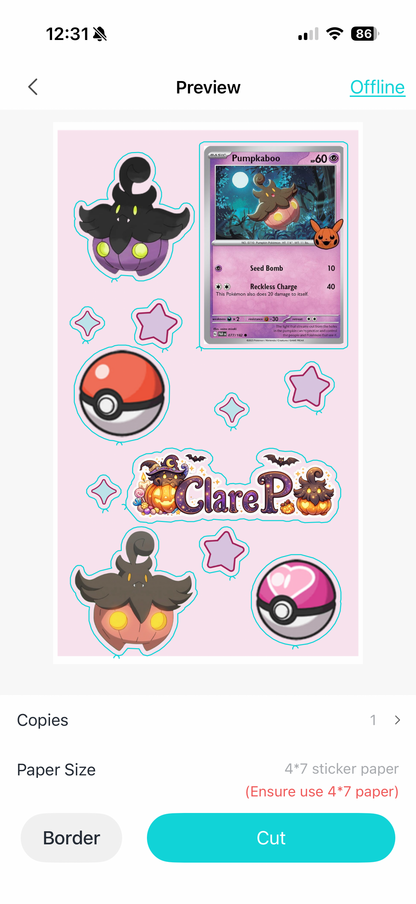 Enchanted sticker sheets