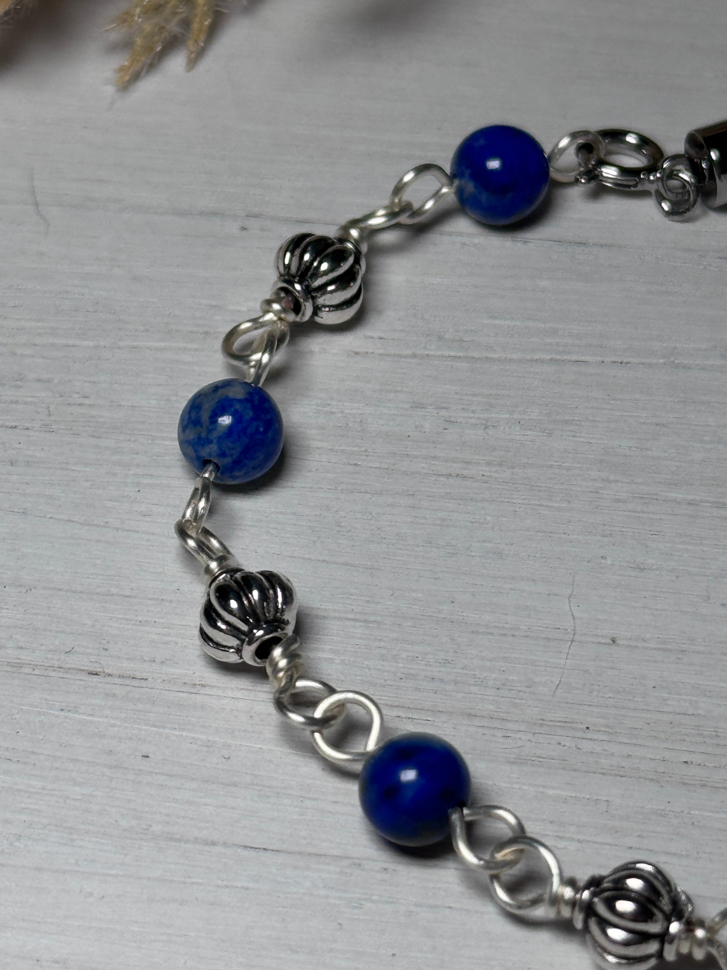 Lapis Lazuli Silver Bracelet
