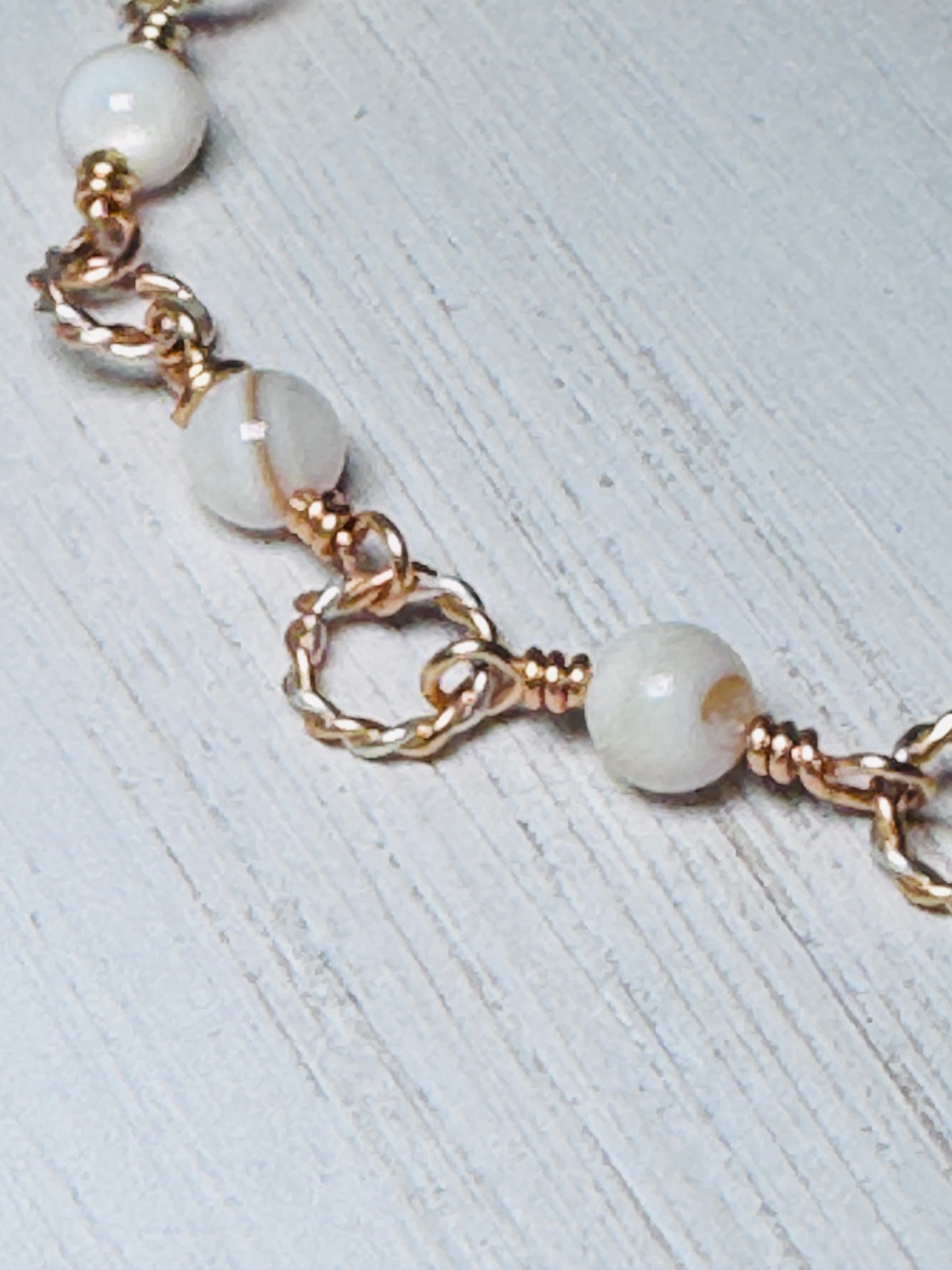 Mixed Metal Italian Onyx Bracelet