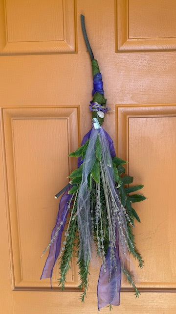 Midnight Belladonna Ritual Besom (Practical Magic Inspired)