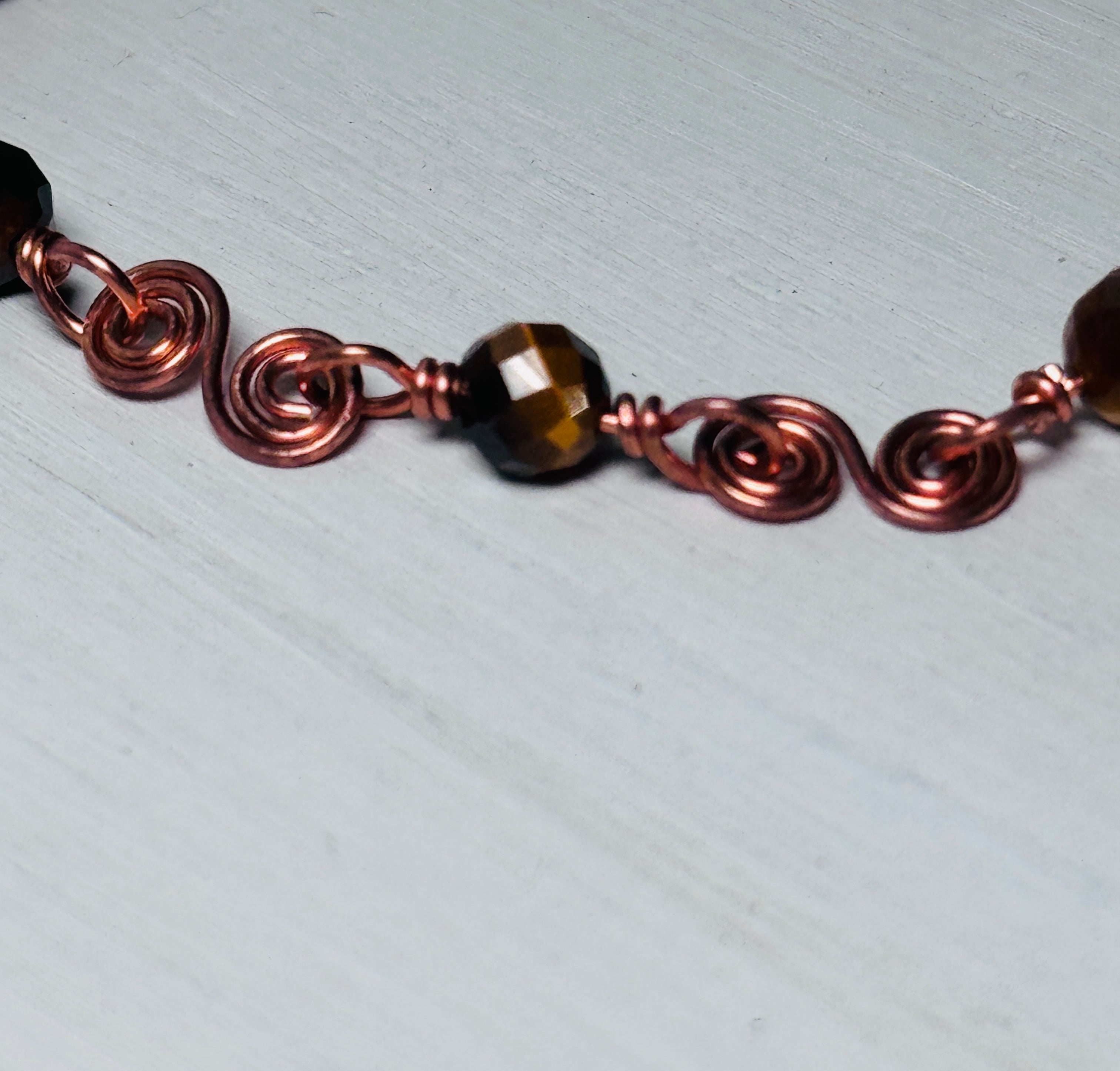 Tigers Eye Copper Bracelet