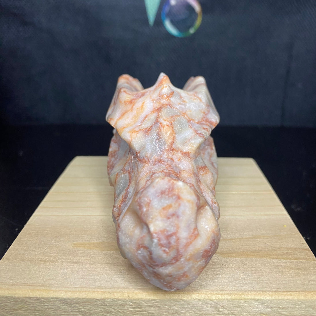 Red Vein Jasper Dragon Skull