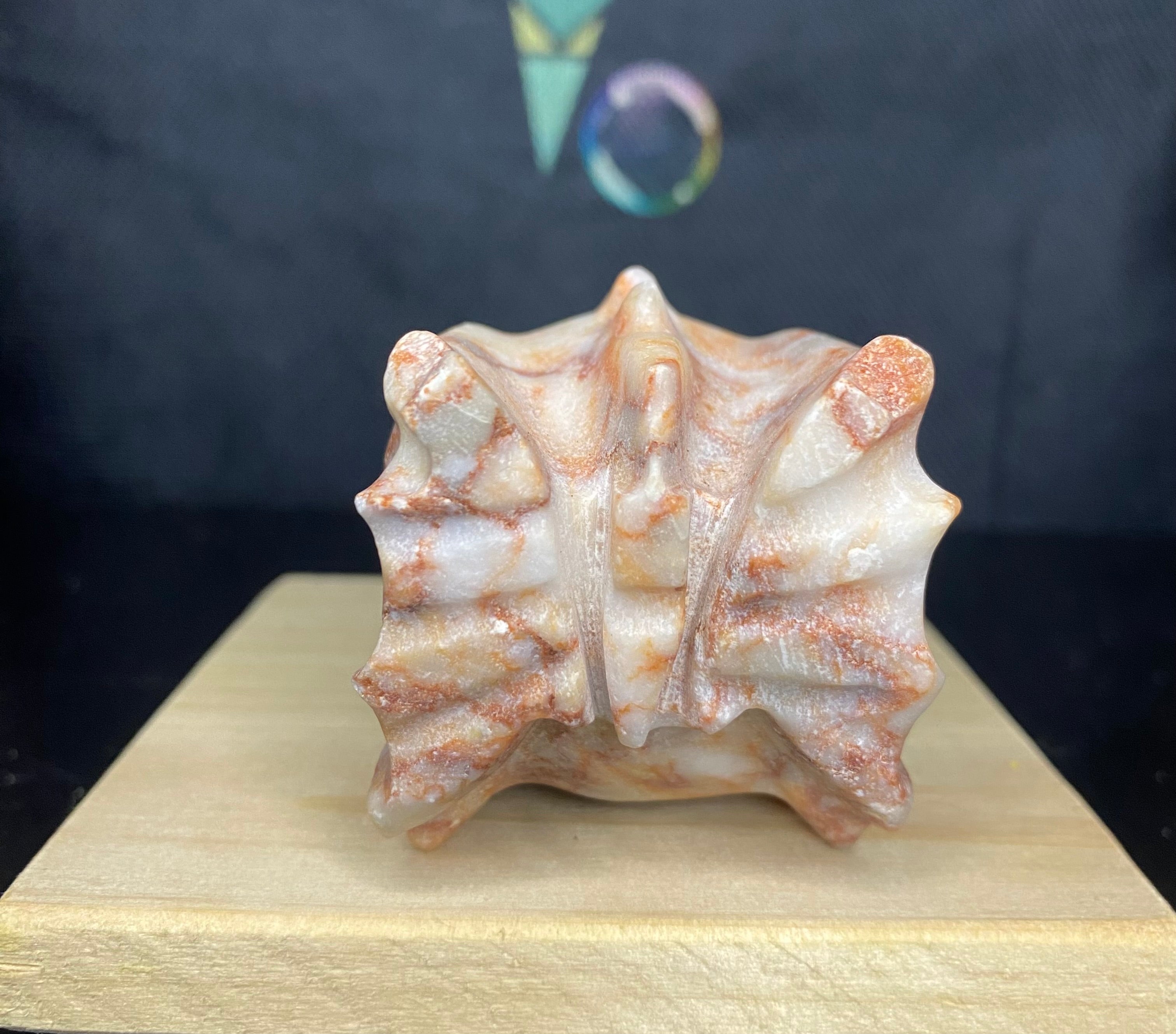 Red Vein Jasper Dragon Skull