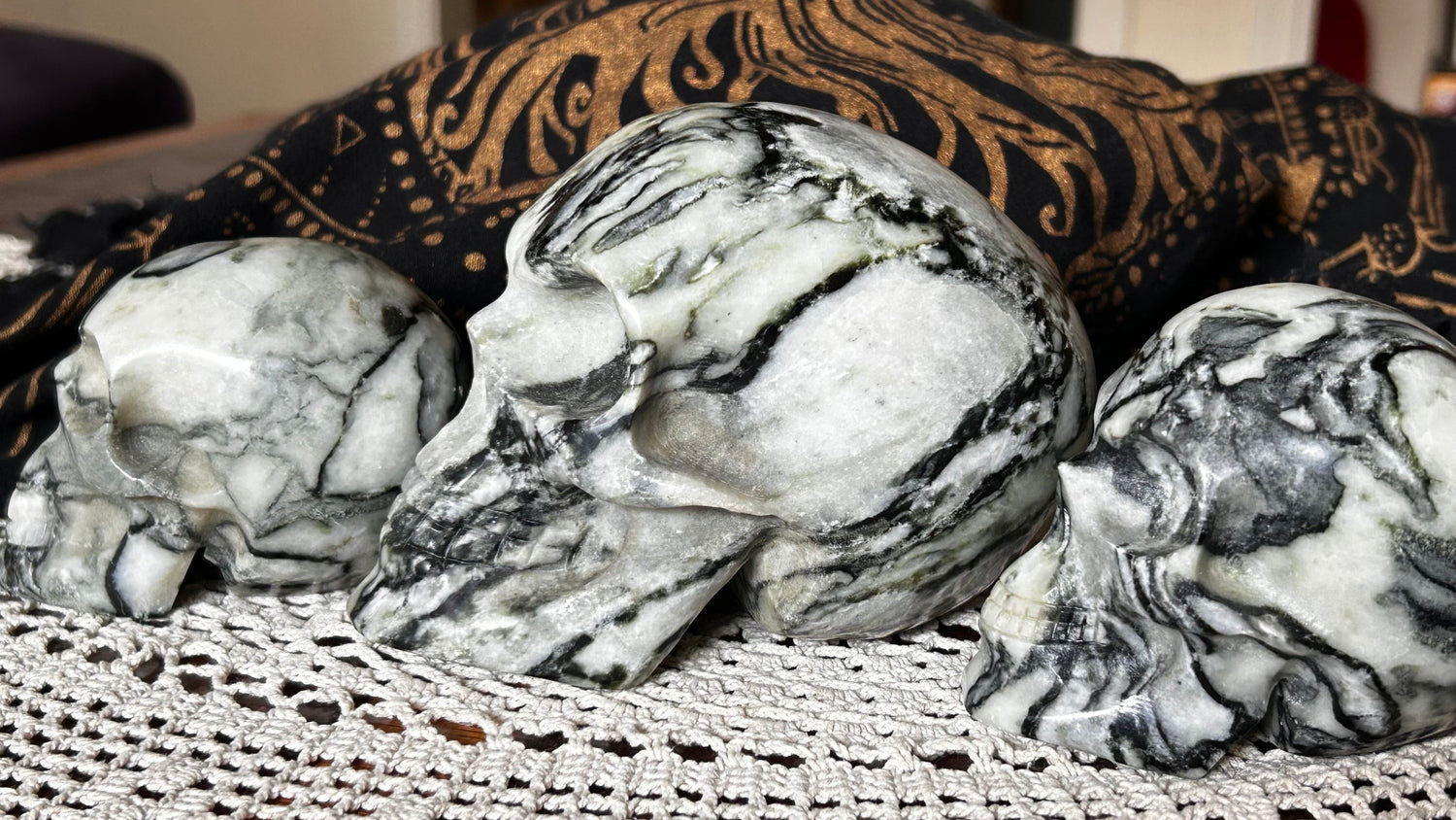 Giant Picasso Jasper Alien Skull