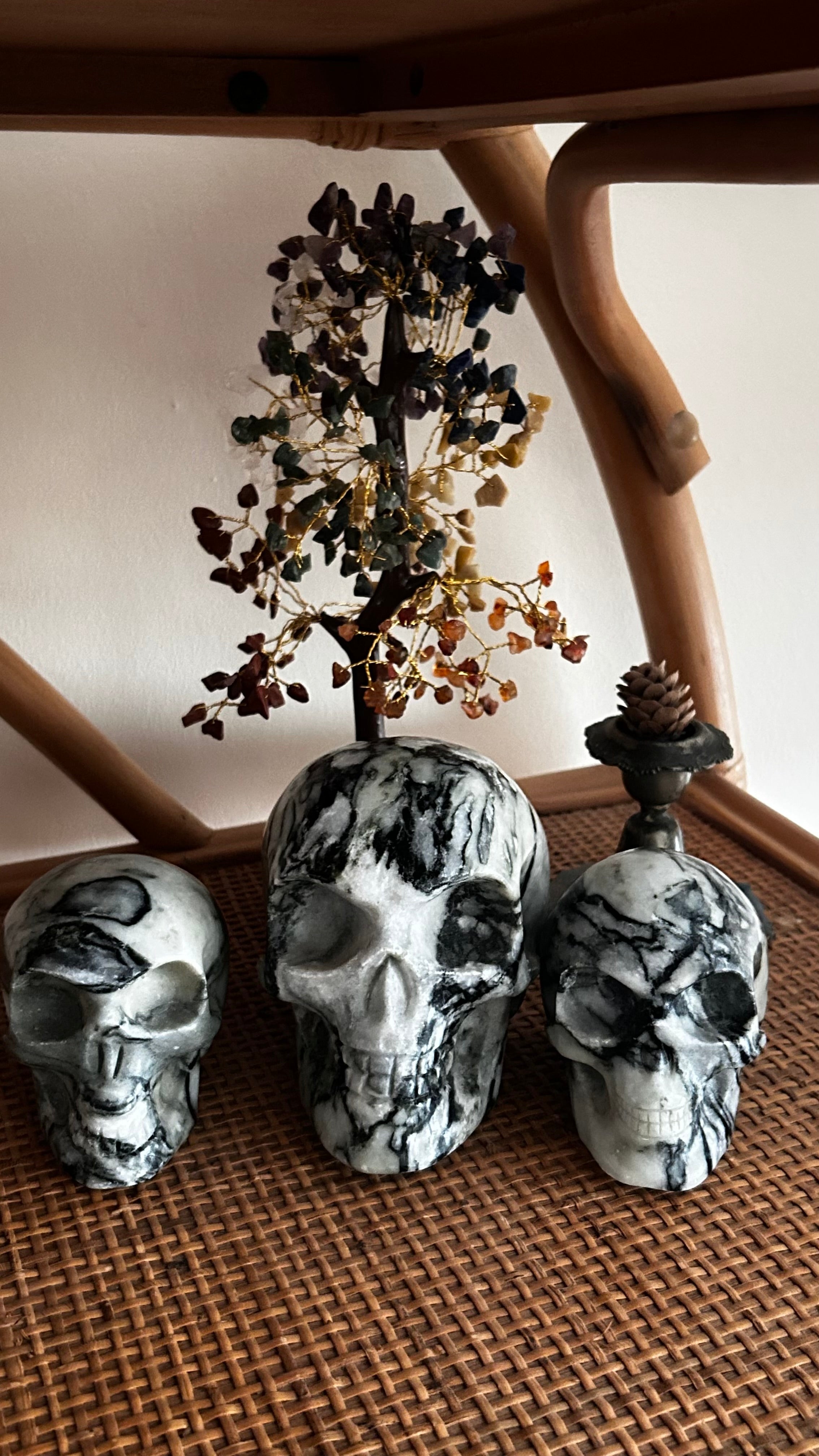 Giant Picasso Jasper Alien Skull