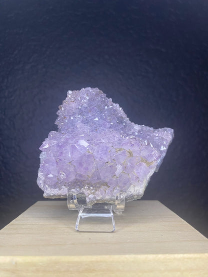 Raw Amethyst On Chalcedony