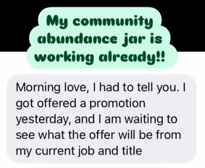Community abundance jar spell work