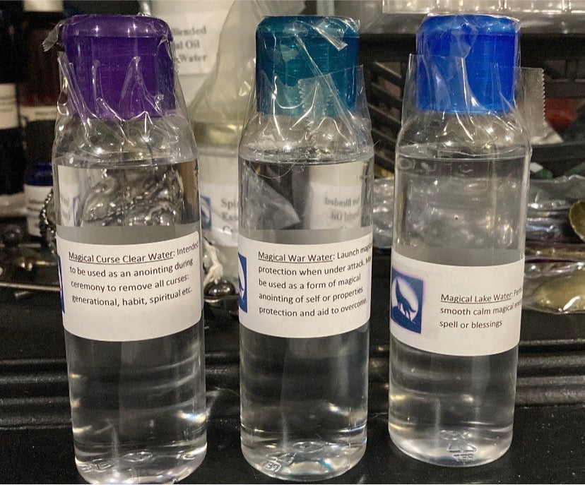 Magically charged and cleansed spell water