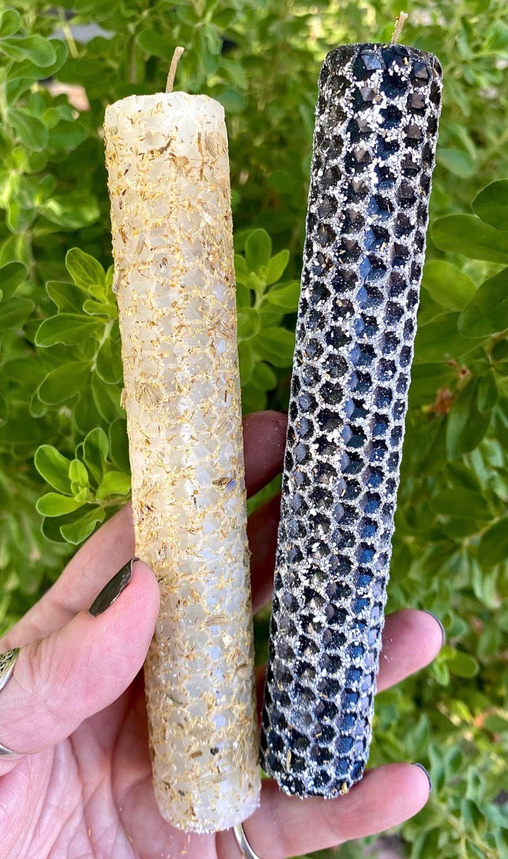 Cord cutting ritual candle set