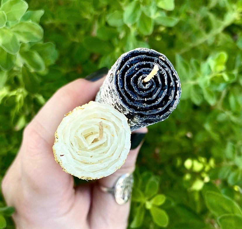 Cord cutting ritual candle set