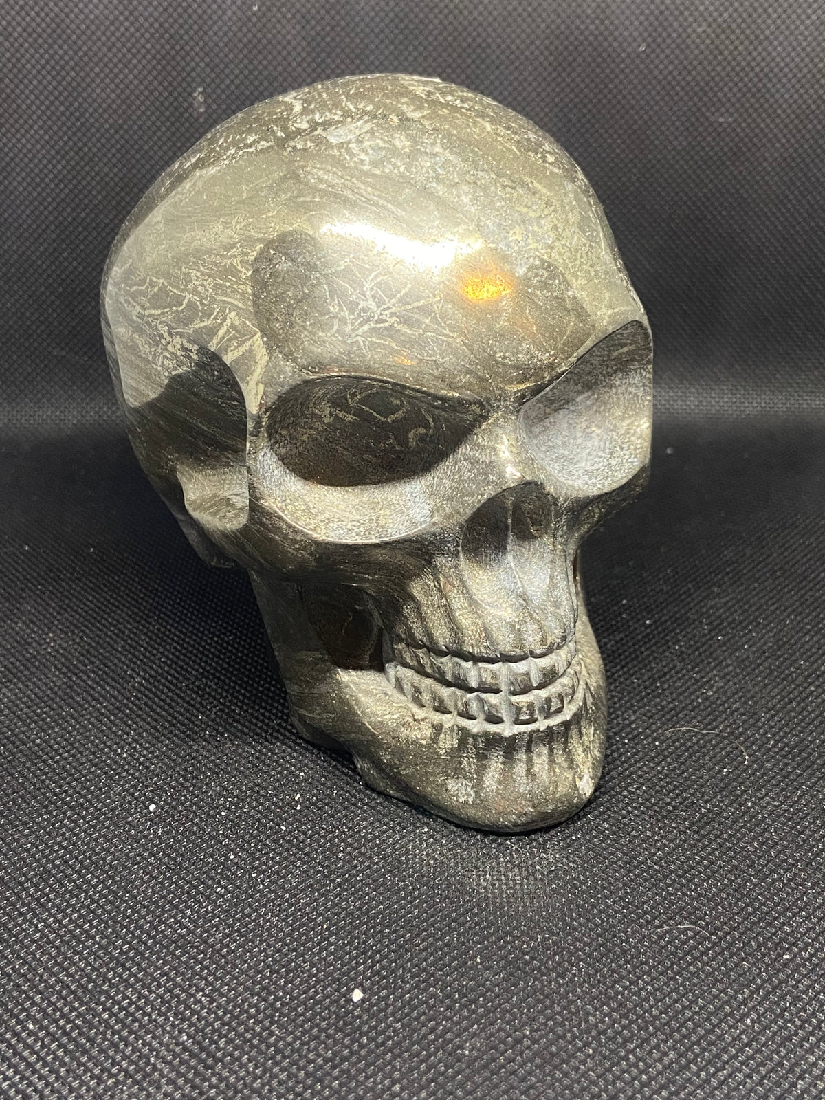 Large Pyrite Skull