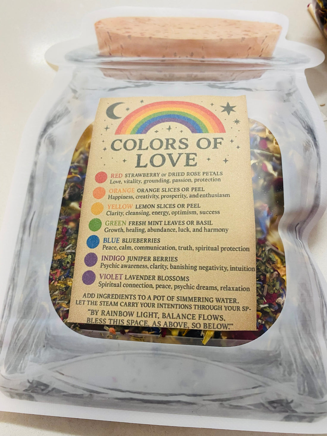 Colors of love simmer pot spell