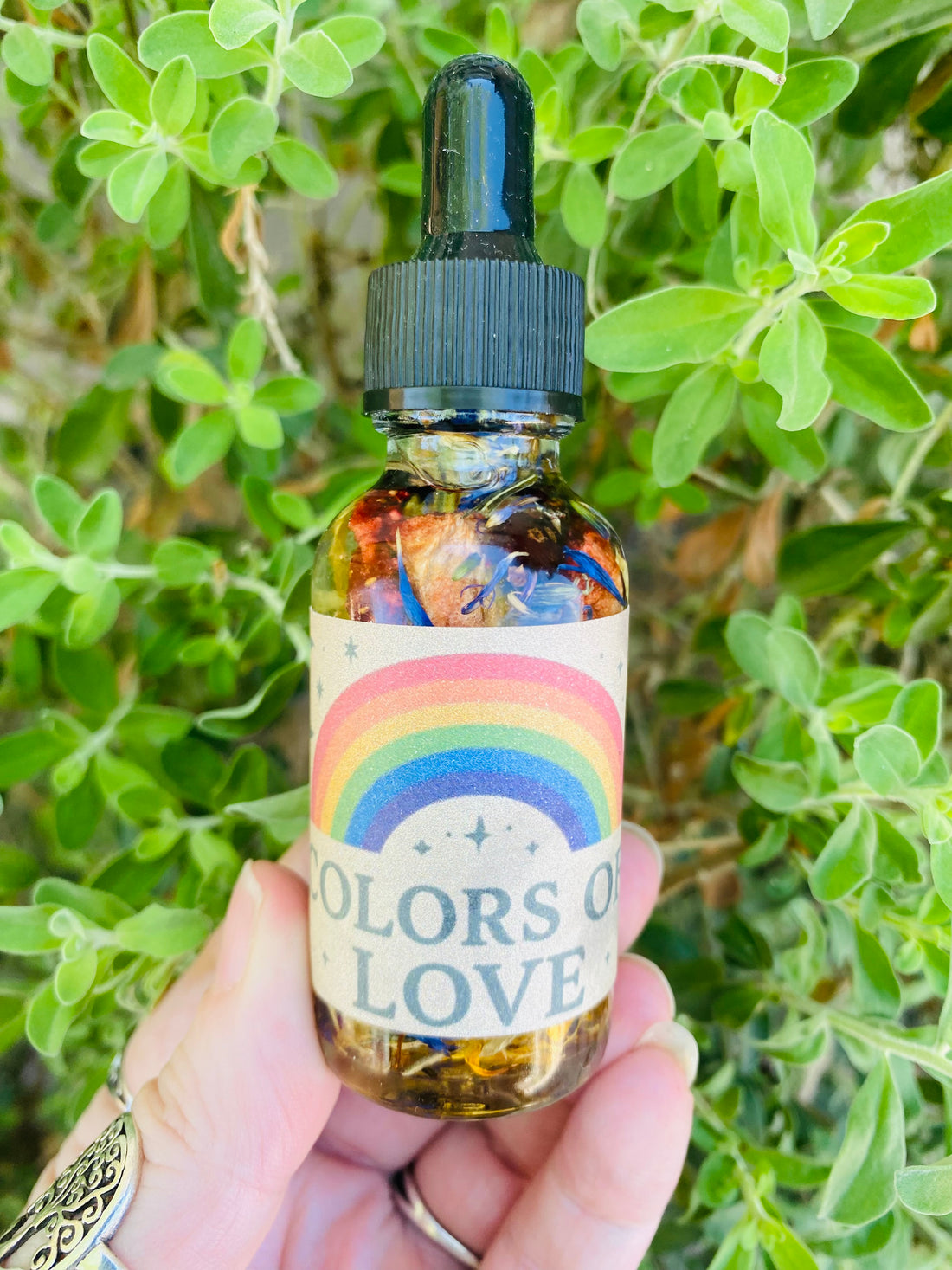 Colors of love ritual oil Rainbow harmony Intention, anointing