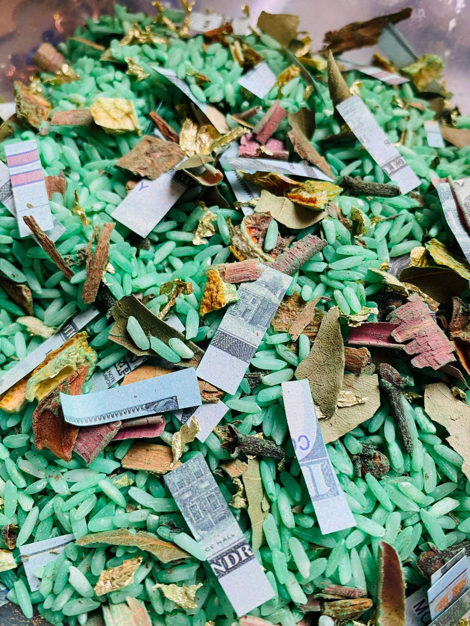 Money rice prosperity luck abundance
