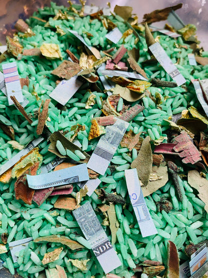 Money rice prosperity luck abundance
