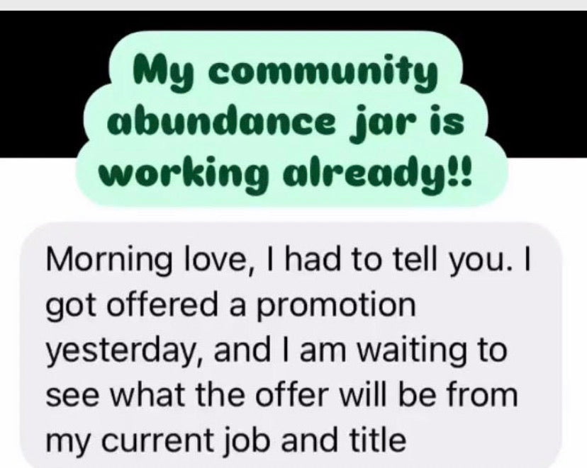 Community abundance jar spell working