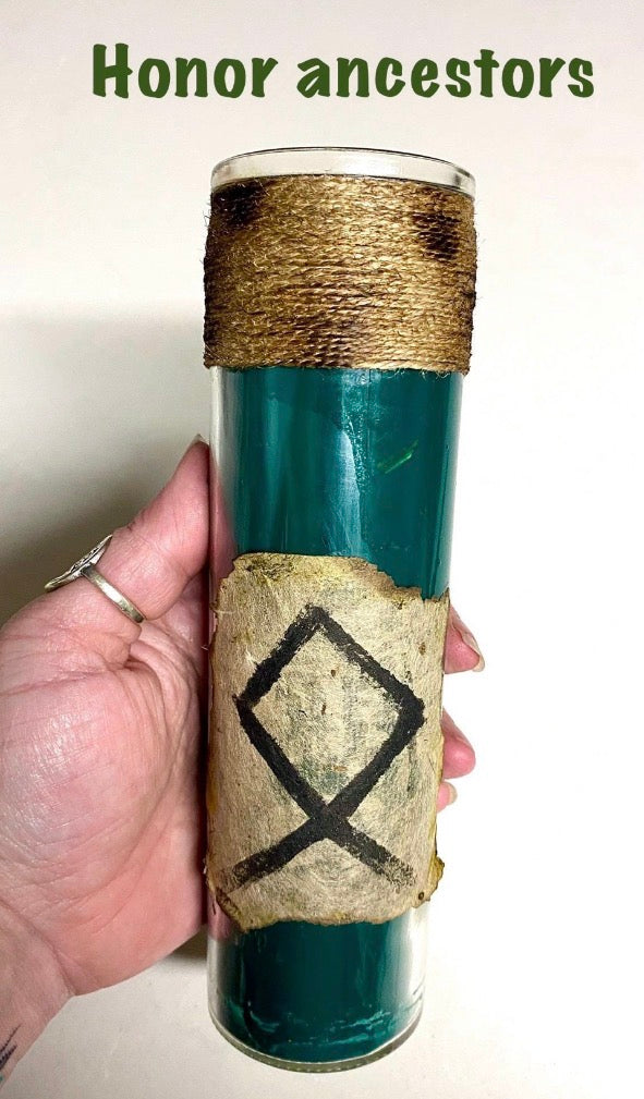 Nordic Norse Viking ancestry candle