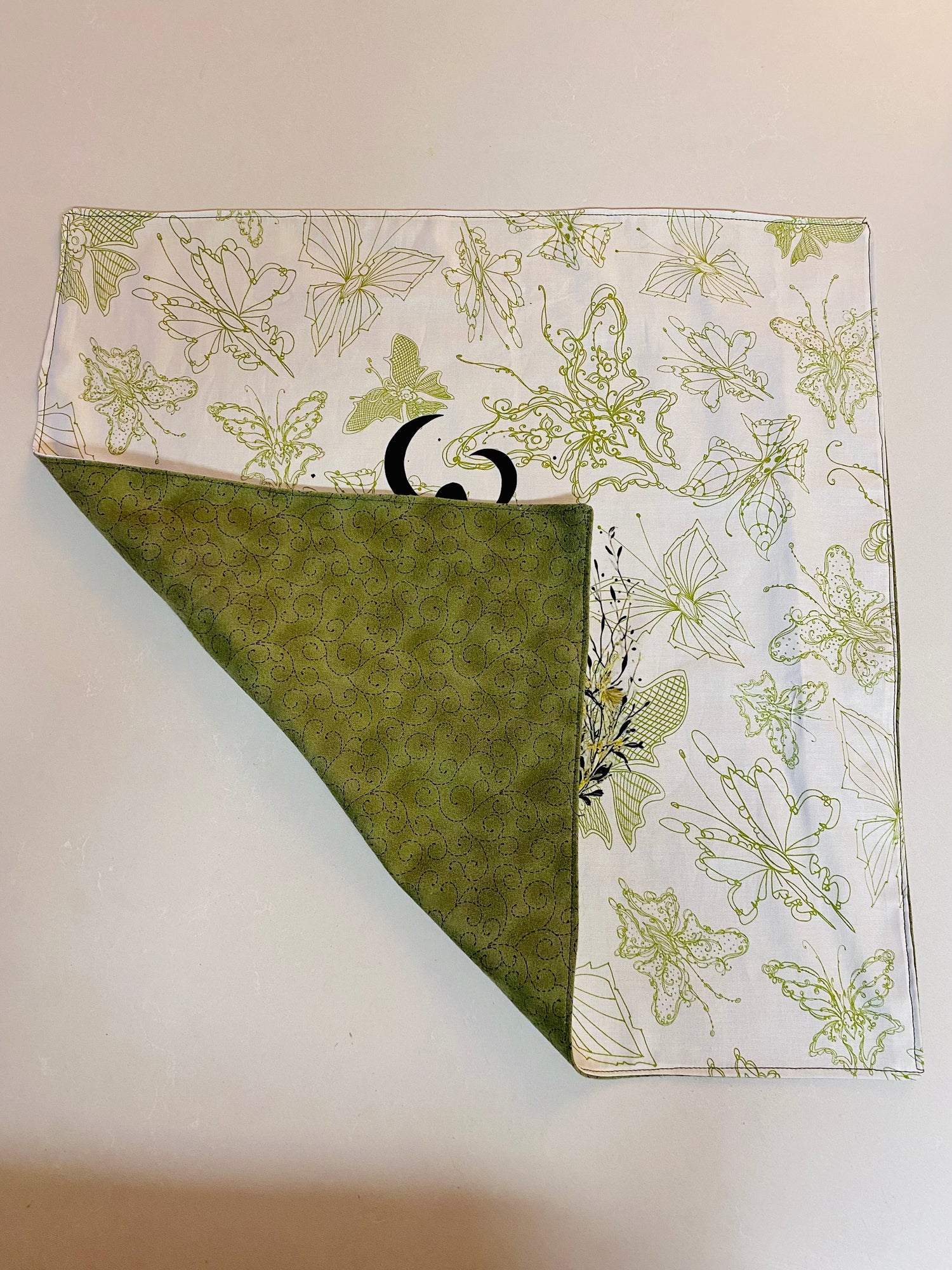 Moon goddess butterfly altar cloth tarot