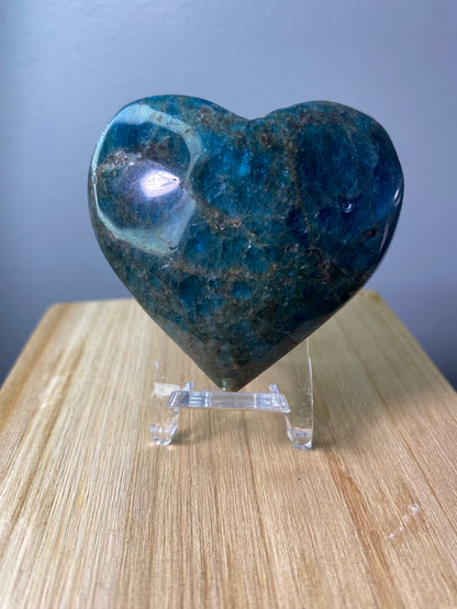 Blue Apatite Heart