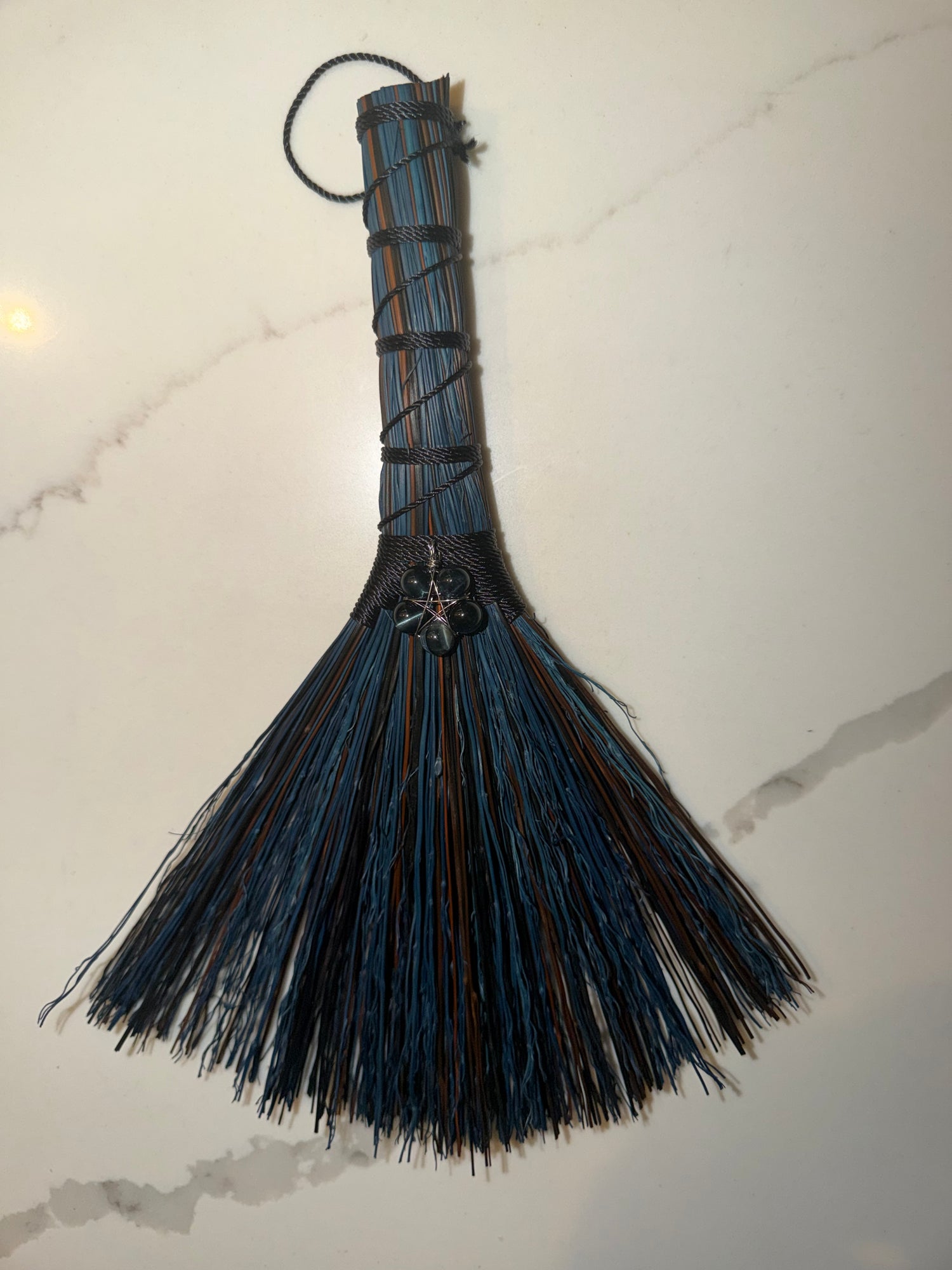 Blue tiger eye broom