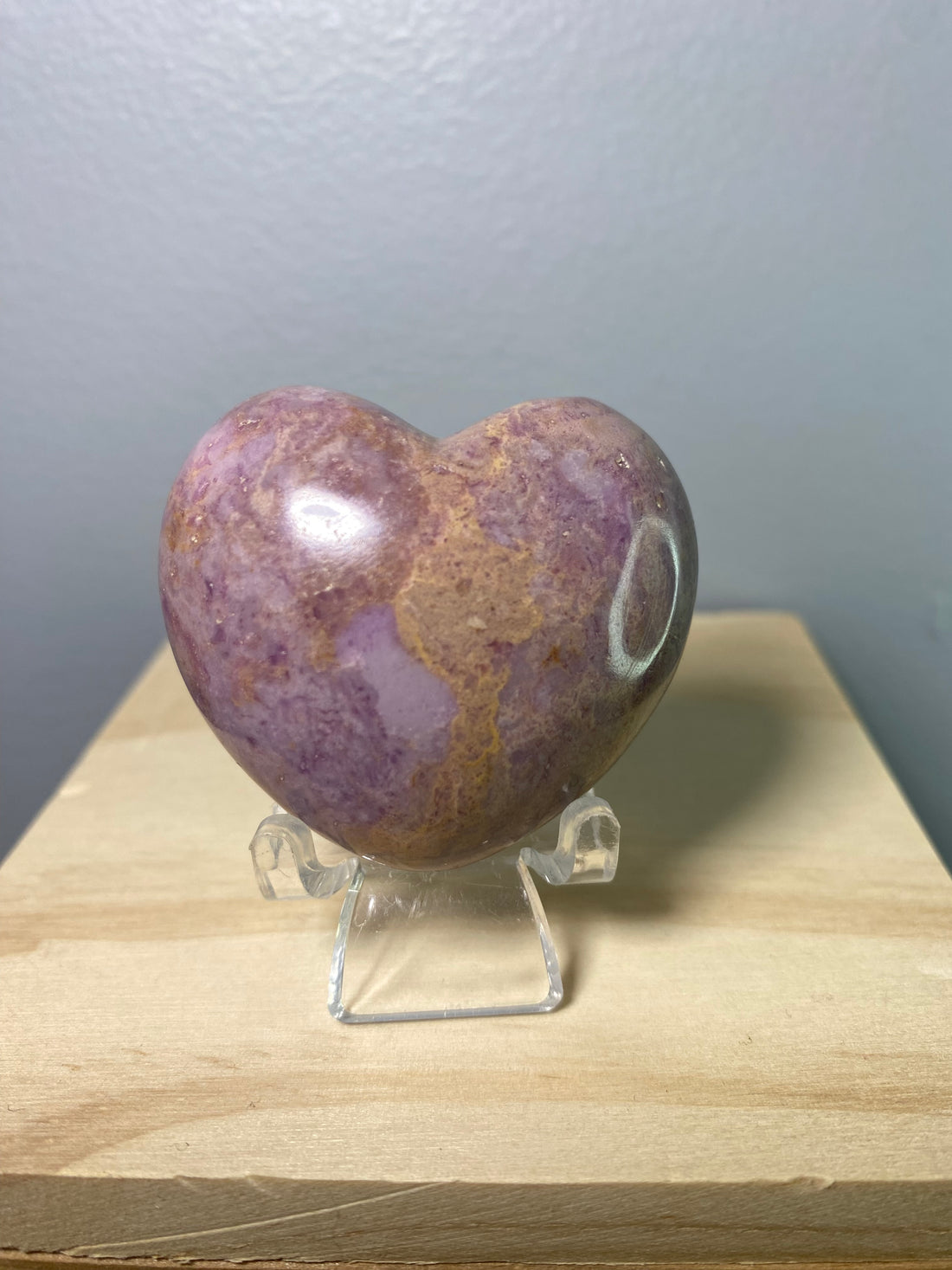 Purple Jade Heart
